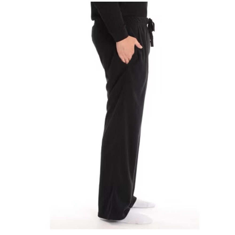NWT Size xxl Mens Fleece Black Pull On pajama pants-straight leg-Goodfellow & Co